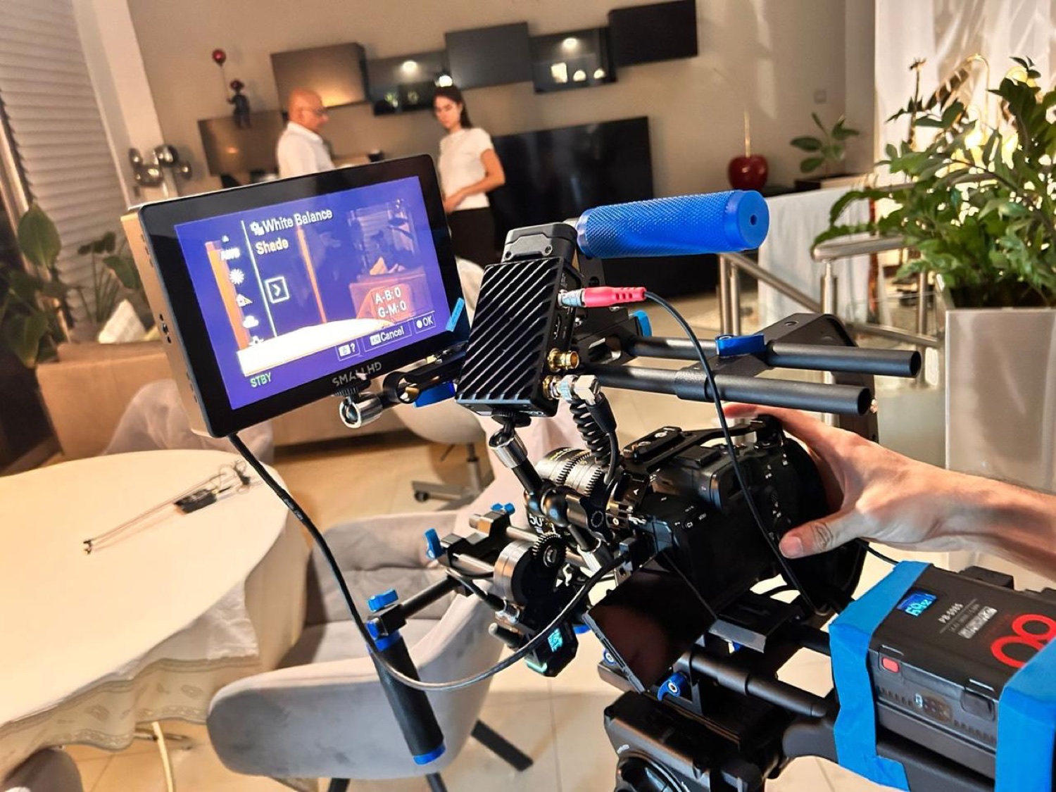 Production still from on set